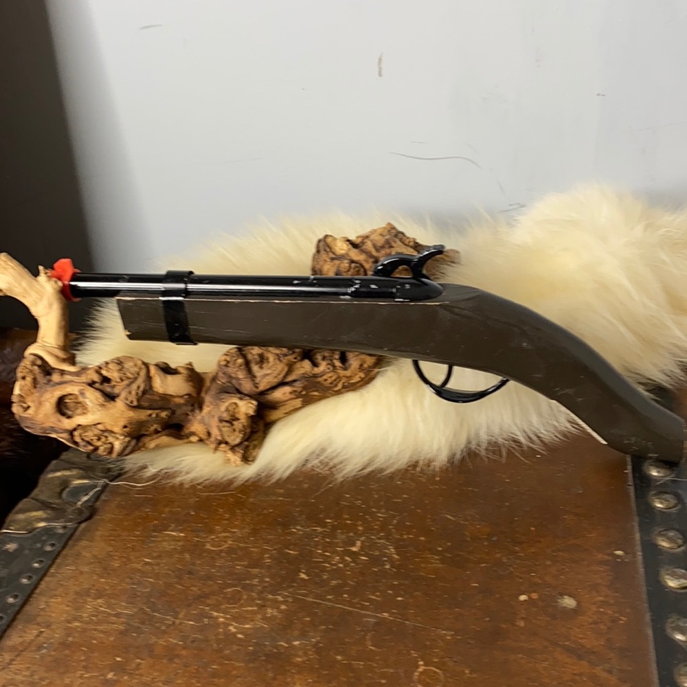 Parris Brown/Grey  Wood And Metal Toy Gun